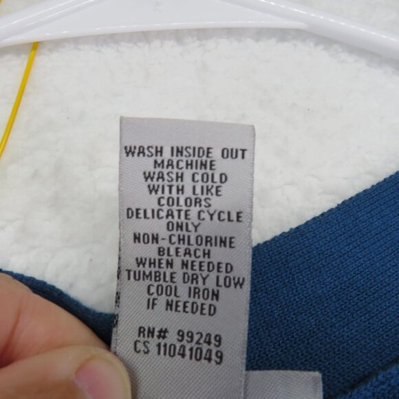 Catherines Cardigan Sweater Womens 2X 22/24W‎ Blue Open Front Elbow Sleeve Knit - Picture 5 of 8